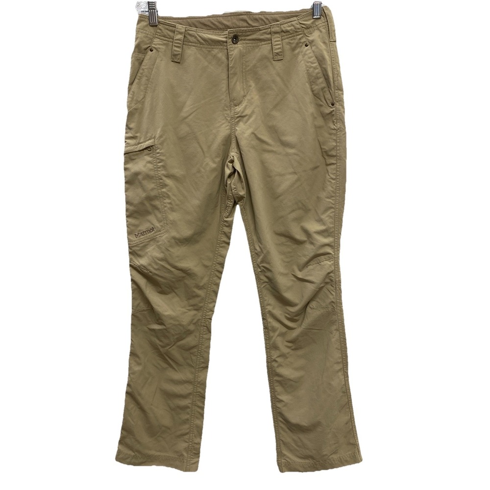 Marmot Khaki 100% Nylon Performance Hiking Pants Men's 30 Stretch‎ Outdoor 31x32
